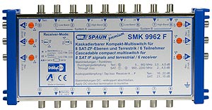 Spaun SMK F 9962 (9in x 9out x 6tap, 47-2200MHz, 13/18V, 22kHz/DiSEqC) 